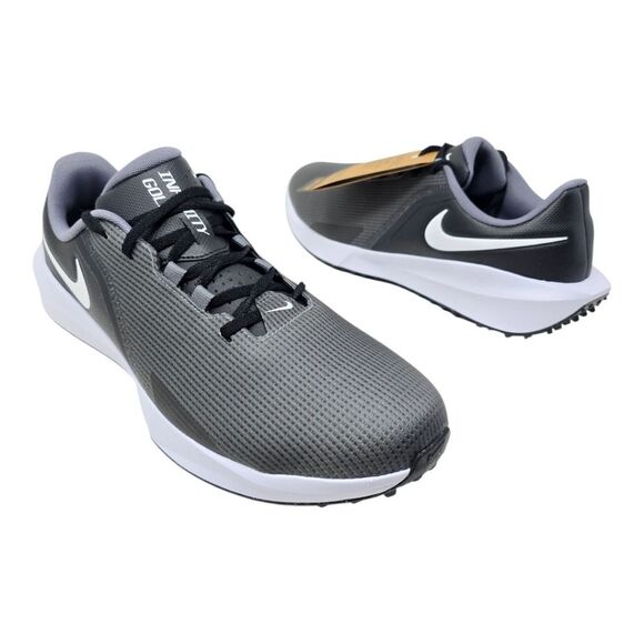 Nike Men’s Infinity G NN Golf Shoe Black White-Smoke Grey FN0555 001 Mens Size's - Picture 2 of 11